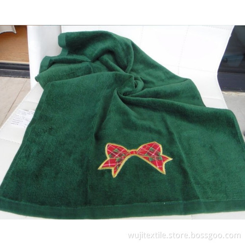 Cotton Face Towel Hand Towel with Embroidery (WJ-F1066)